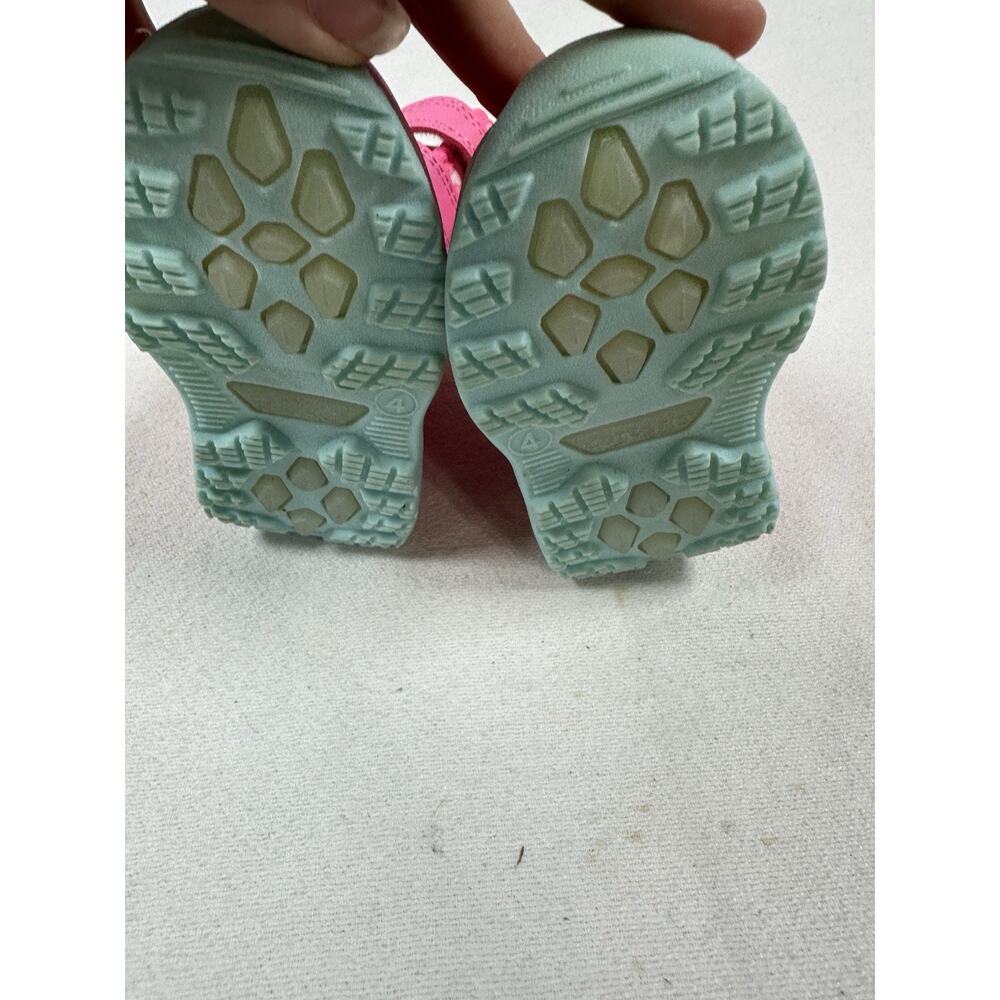 Carter's Girls Pink Heart Snow Boots fur Lined light up toddler size 4 - Picture 4 of 5